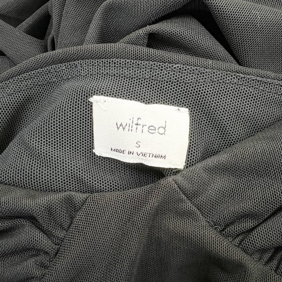 Aritzia Wilfred Winona Mini Slip Dress Sexy Sheer Mesh Draped Sleeveless Fun LBD - Picture 9 of 14